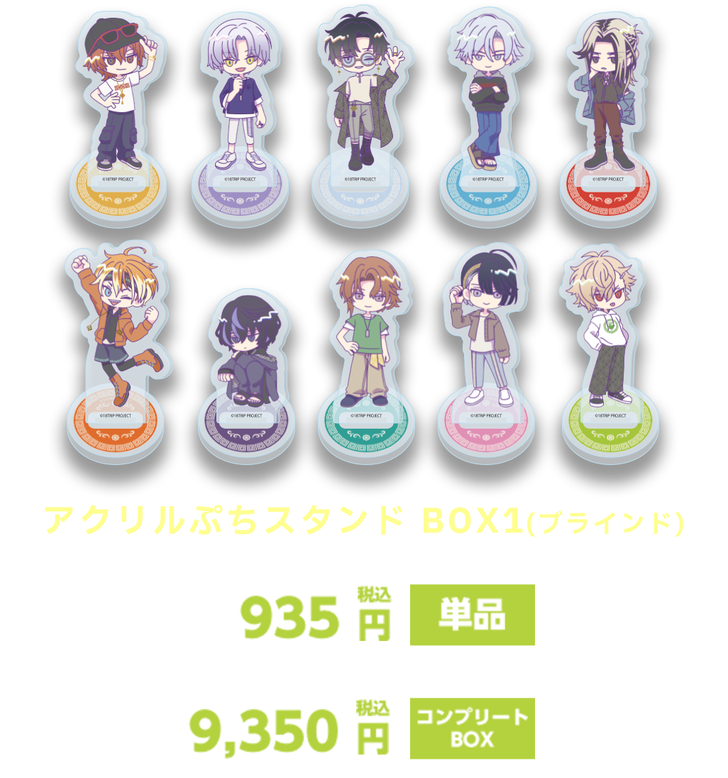 アクリルぷちスタンド BOX1(ブラインド)