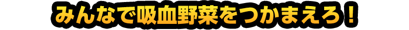 みんなで吸血野菜をつかまえろ！